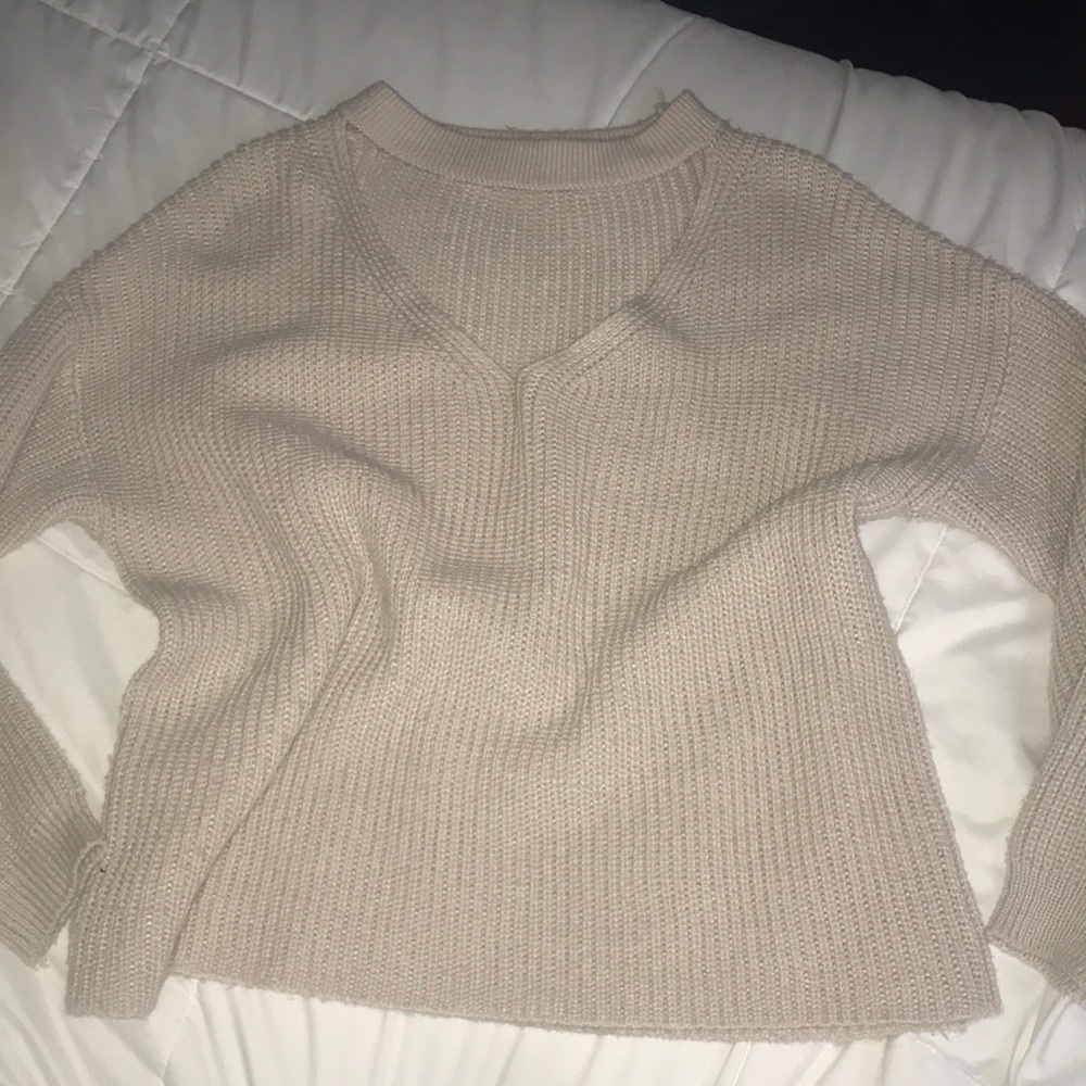 light pink sweater